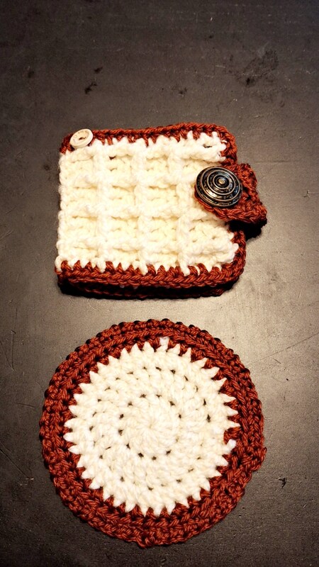 CROCHET CUP WARMER and COASTER